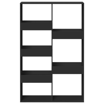Bibliotecă, negru, 100x33x155,5 cm, lemn prelucrat - Img 4