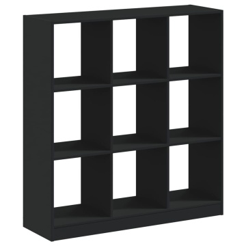 Bibliotecă, negru, 102x32x108 cm, lemn prelucrat - Img 2