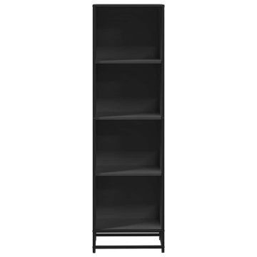 Bibliotecă, negru, 40x35x139 cm, lemn prelucrat - Img 4