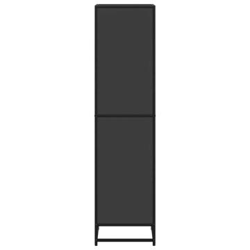 Bibliotecă, negru, 40x35x139 cm, lemn prelucrat - Img 8