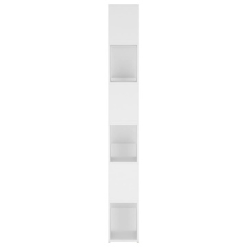 Bibliotecă/Separator cameră, alb, 100x24x188 cm - Img 5