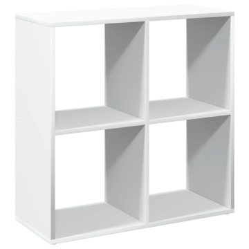 Bibliotecă/separator cameră alb 69,5x29x69,5 cm lemn prelucrat - Img 2