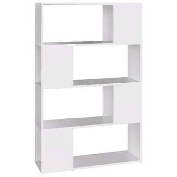 Bibliotecă/Separator cameră, alb, 80x24x124,5 cm, PAL - Img 2