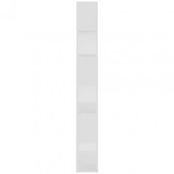 Bibliotecă/Separator cameră, alb, 80x24x186 cm, PAL - Img 4