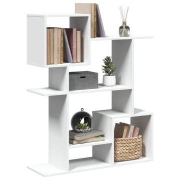 Bibliotecă/separator cameră alb 92x29x112 cm lemn prelucrat - Img 1