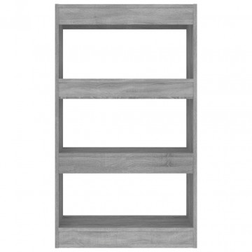 Bibliotecă/Separator cameră, gri sonoma, 60x30x103 cm, PAL - Img 8