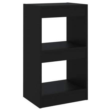 Bibliotecă/Separator cameră, negru, 40x30x72 cm - Img 2