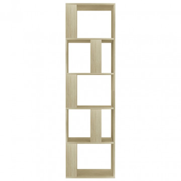 Bibliotecă/Separator cameră, stejar Sonoma, 45x24x159cm, PAL - Img 8