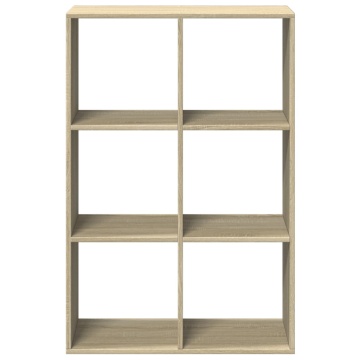 Bibliotecă/separator cameră stejar sonoma 69,5x29x103,5 cm lemn - Img 8