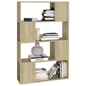 Bibliotecă/Separator cameră stejar sonoma 80x24x124,5 cm PAL - Img 4