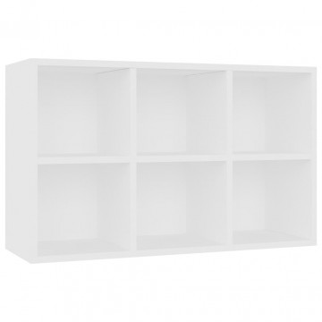 Bibliotecă/Servantă, alb, 66x30x97,8 cm, PAL - Img 4