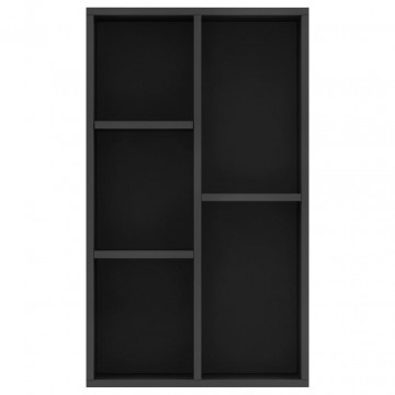Bibliotecă/Servantă, negru, 50x25x80 cm, PAL - Img 4