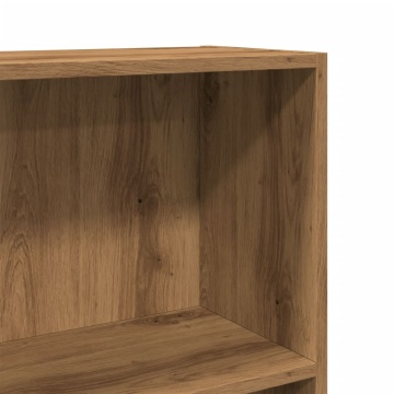 Bibliotecă, stejar artizanal, 60x24x109 cm, lemn prelucrat - Img 6
