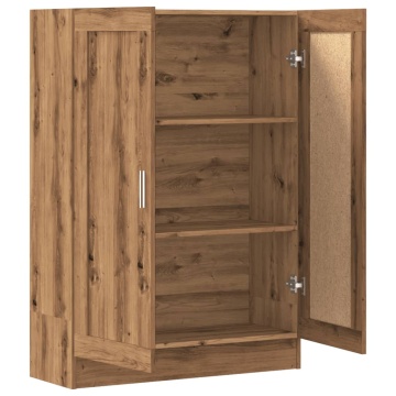 Bibliotecă, stejar artizanal, 82,5x30,5x115 cm, lemn prelucrat - Img 5