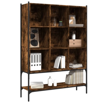 Bibliotecă, stejar fumuriu, 102x30x141,5 cm, lemn prelucrat - Img 4