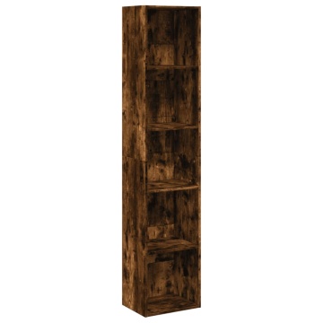 Bibliotecă, stejar fumuriu, 40x30x189 cm, lemn prelucrat - Img 2