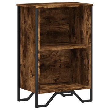 Bibliotecă, stejar fumuriu, 50x31x74,5 cm, lemn prelucrat - Img 2