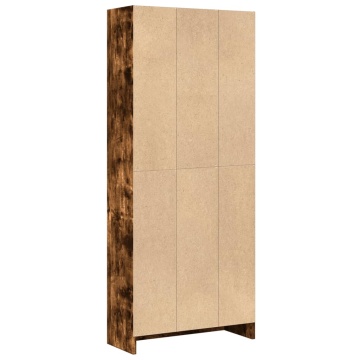 Bibliotecă, stejar fumuriu, 60x24x143 cm, lemn prelucrat - Img 5