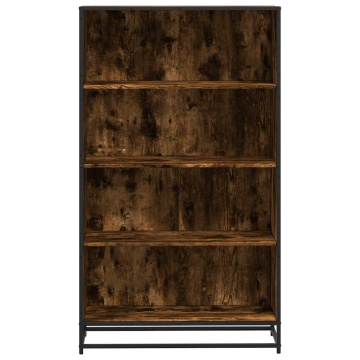 Bibliotecă, stejar fumuriu, 80,5x35x139 cm, lemn prelucrat - Img 4