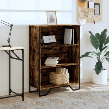 Bibliotecă, stejar fumuriu, 80x31x106 cm, lemn prelucrat - Img 3