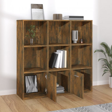 Bibliotecă, stejar fumuriu, 98x30x98 cm - Img 6