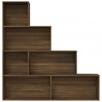 Bibliotecă, stejar maro, 155x24x160 cm - Img 3