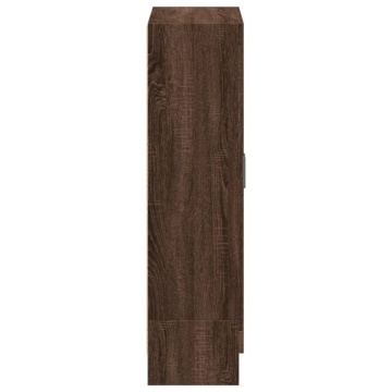 Bibliotecă, stejar maro, 82,5x30,5x115 cm, lemn prelucrat - Img 10