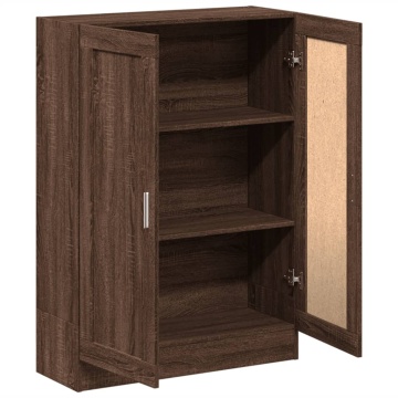 Bibliotecă, stejar maro, 82,5x30,5x115 cm, lemn prelucrat - Img 12