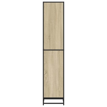 Bibliotecă, stejar Sonoma, 40x35x170,5 cm, PAL - Img 8