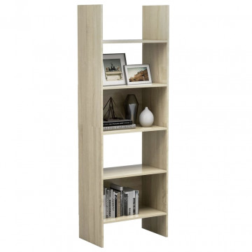 Bibliotecă, stejar Sonoma, 60x35x180 cm, PAL - Img 7
