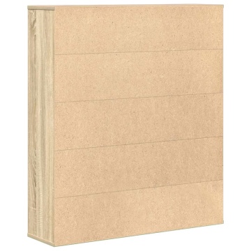 Bibliotecă, stejar sonoma, 89x24x101,5 cm, lemn prelucrat - Img 5