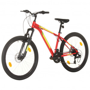 Bicicletă montană cu 21 viteze, roată 27,5 inci, roșu, 38 cm - Img 2