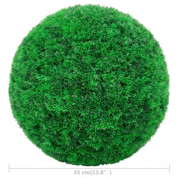 Bile de arbuști cimișir artificiali, 2 buc., 35 cm - Img 4