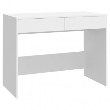 Birou, alb, 101x50x76,5 cm, PAL - Img 2