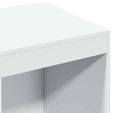 Birou, alb, 103,5x56,5x94 cm, lemn prelucrat - Img 6