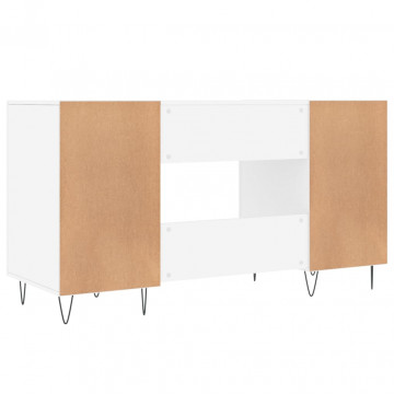 Birou, alb, 140x50x75 cm, lemn compozit - Img 7