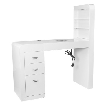 Birou cosmetic 310 cu absorbant caseta, alb, dreapta - Img 5