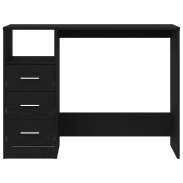 Birou cu sertare, stejar negru, 102x50x76 cm, lemn prelucrat - Img 5