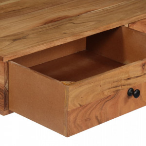 Birou de perete, 90 x 40 x 170 cm, lemn masiv de acacia - Img 8