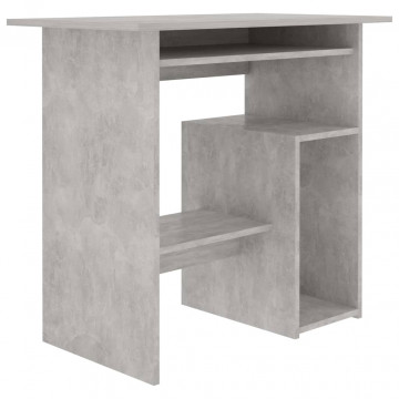 Birou, gri beton, 80 x 45 x 74 cm, PAL - Img 2