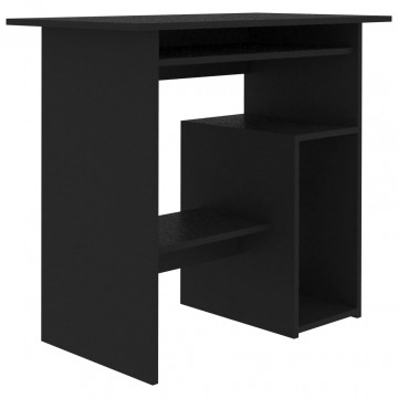 Birou, negru, 80 x 45 x 74 cm, PAL - Img 2