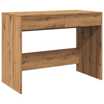 Birou, stejar artizanal, 101x50x76,5 cm, lemn prelucrat - Img 2