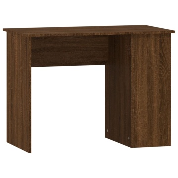 Birou, stejar maro, 100x55x75 cm, lemn prelucrat - Img 2