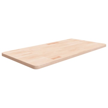 Blat de baie, 100x50x2,5 cm, lemn masiv netratat - Img 1