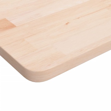 Blat de baie, 80x40x2,5 cm, lemn masiv netratat - Img 3