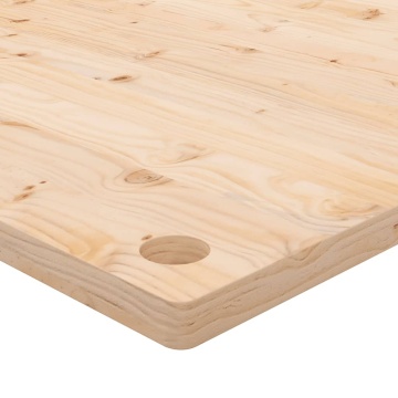 Blat de birou, 80x40x2,5 cm, lemn masiv de pin - Img 7