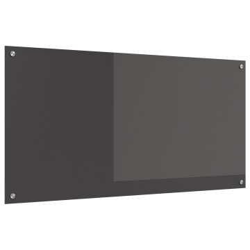 Blat de bucătărie Gri închis 120x60x0,6 cm din sticlă securizată - Img 2