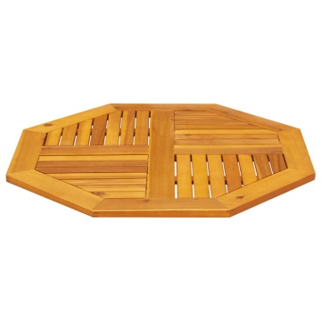 Blat de masă, 80x80x2,2 cm, octogonal, lemn masiv acacia - Img 3