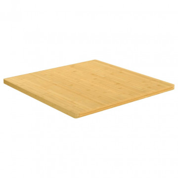 Blat de masă, 90x90x2,5 cm, bambus - Img 1