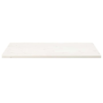 Blat de masă alb 110x60x2,5 cm lemn masiv de pin dreptunghiular - Img 3